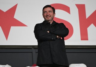 Vladimír Šmicer na tribuně Slavie