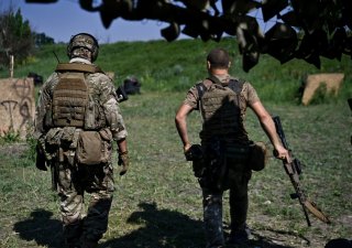 Ukrajinští vojáci v Záporožské oblasti