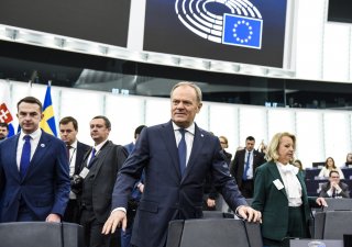 Donald Tusk v projevu před europoslanci