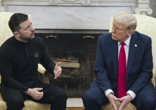 Ukrajinský prezident Volodymyr Zelenskyj a americký prezident Donald Trump