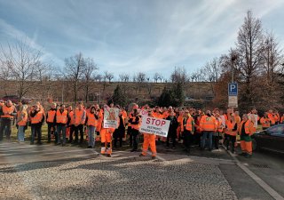 Stávka zaměstnanců Pražských služeb