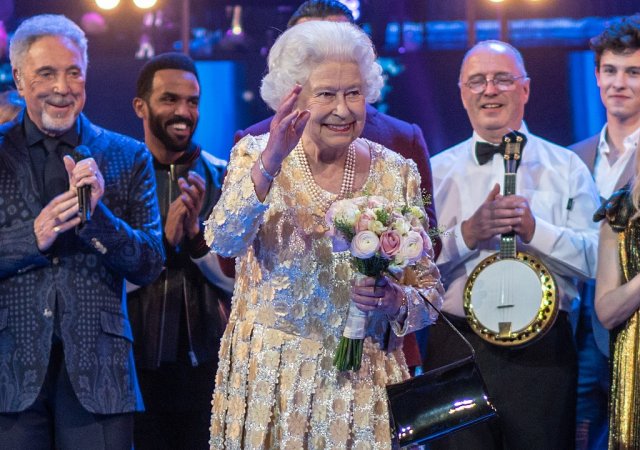 britská královna Alžběta II. při oslavě svých narozenin v roce 2018 v Royal Albert Hall