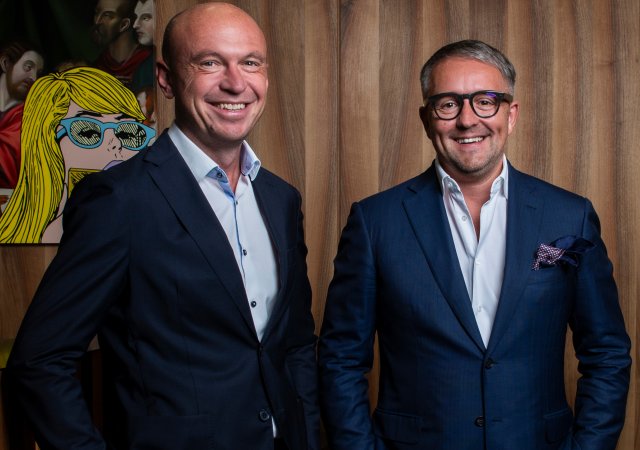 Majoritní akcionář DRFG Investment David Rusňák (vpravo) a druhý z hlavních akcionářů Roman Řezníček