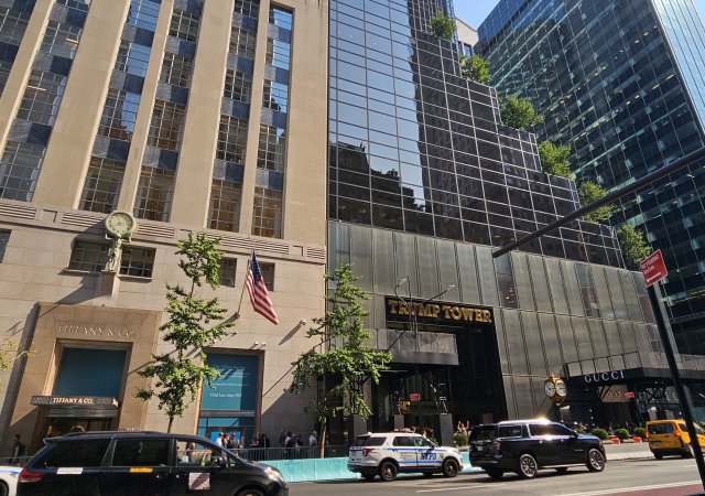 Trump Tower na slavné Páté Avenue v New Yorku.