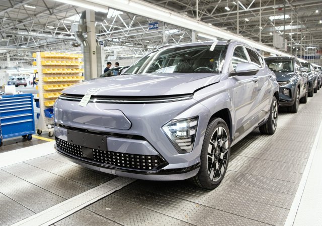 Finální montáž automobilů v továrně automobilky Hyundai v Nošovicích