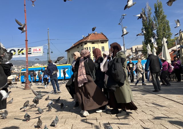 Čtvrť Baščaršija je starým osmanským bazarem přímo uprostřed historického centra Sarajeva.