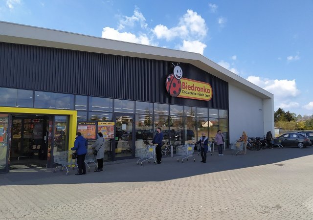 Nákupy v Polsku, supermarket Biedronka