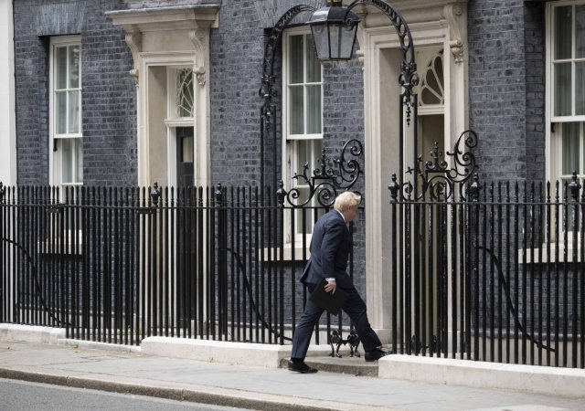 Končící britský premiér Boris Johnson