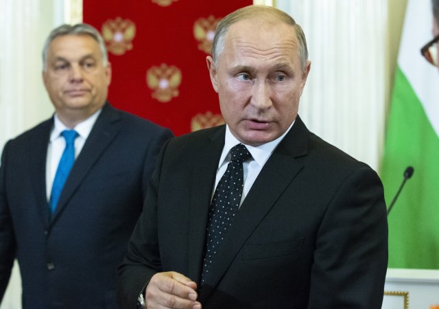 Viktor Orbán a Vladimir Putin