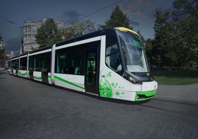 Vizualizace tramvaje Škody Transportation
