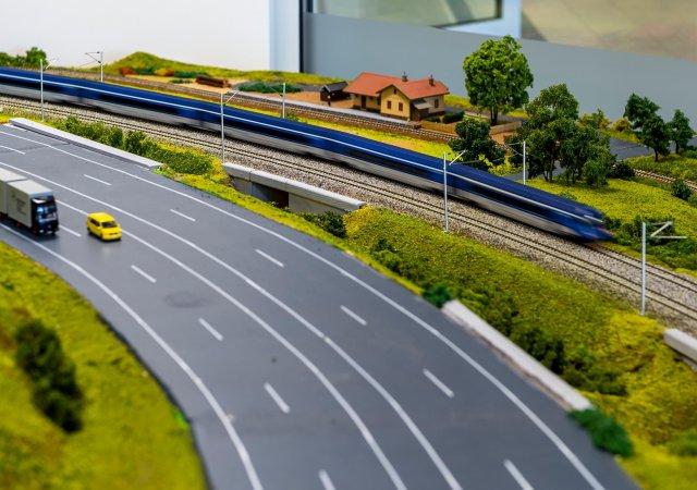 Model vysokorychlostní trati