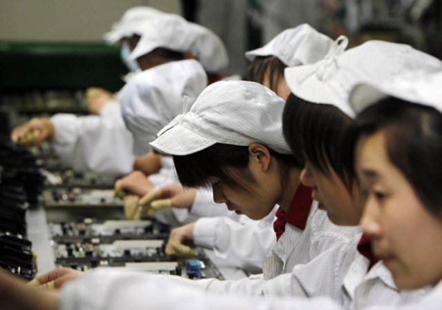 Továrna Foxconn v Číně