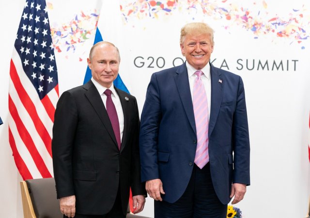 Vladimir Putin a Donald Trump