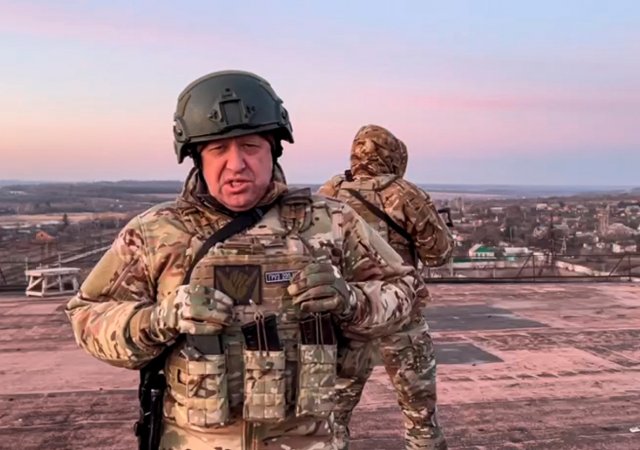 Miliardář Jevgenij Prigožin, vlastník soukromé vojenské společnosti Wagner Group, která v březnu útočí na ukrajinský Bachmut.