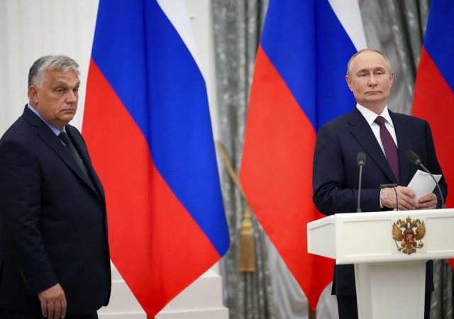 Maďarský prezident Viktor Orbán a ruský prezident Vladimir Putin