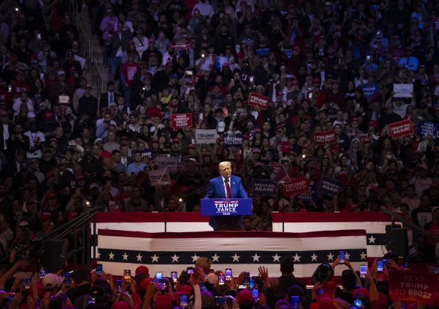 Donald Trump vystoupil v Madison Square Garden