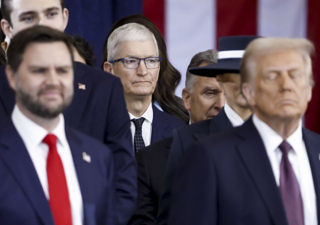 Tim Cook na inauguraci Donalda Trumpa