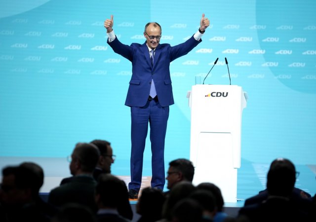 Kandidát konzervativní unie CDU/CSU na německého kancléře Friedrich Merz