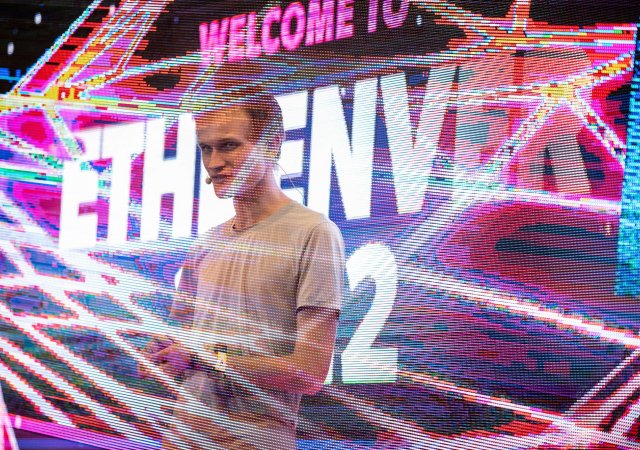 Vitalik Buterin při konferenci ETHDenver