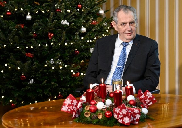 Vánoční poselství Miloše Zemana v roce 2021
