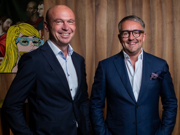 Majoritní akcionář DRFG Investment David Rusňák (vpravo) a druhý z hlavních akcionářů Roman Řezníček