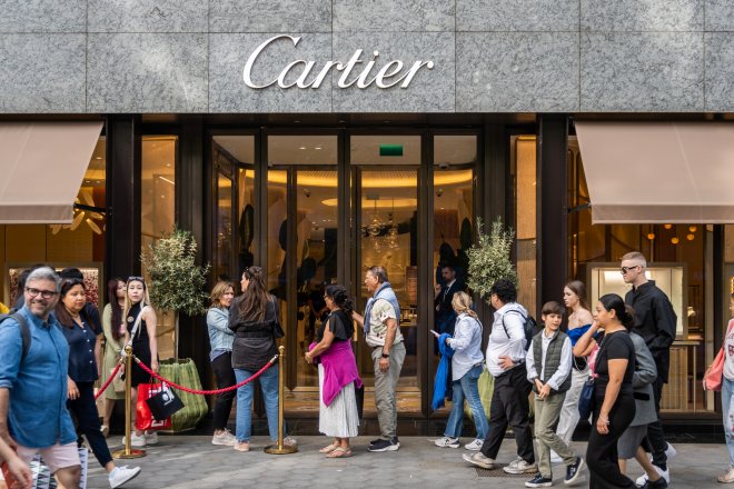 Prodejna šperků a luxusních hodinek Cartier