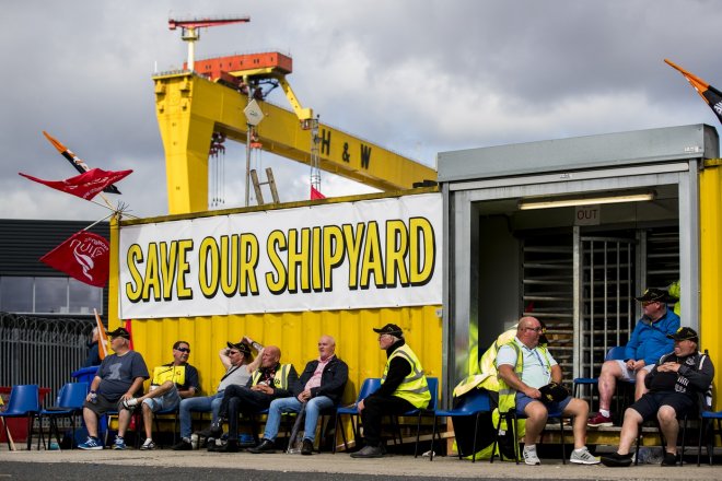 Kampaň za záchranu loděnice Harland & Wolff probíhala už v roce 2019