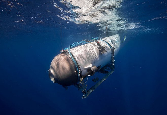 Ponorka Titan, která implodovala loni v červnu.