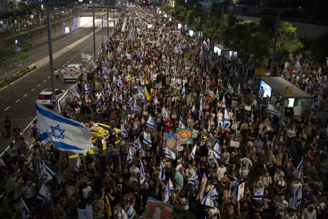 protest Izraelců proti Netanjahuovi