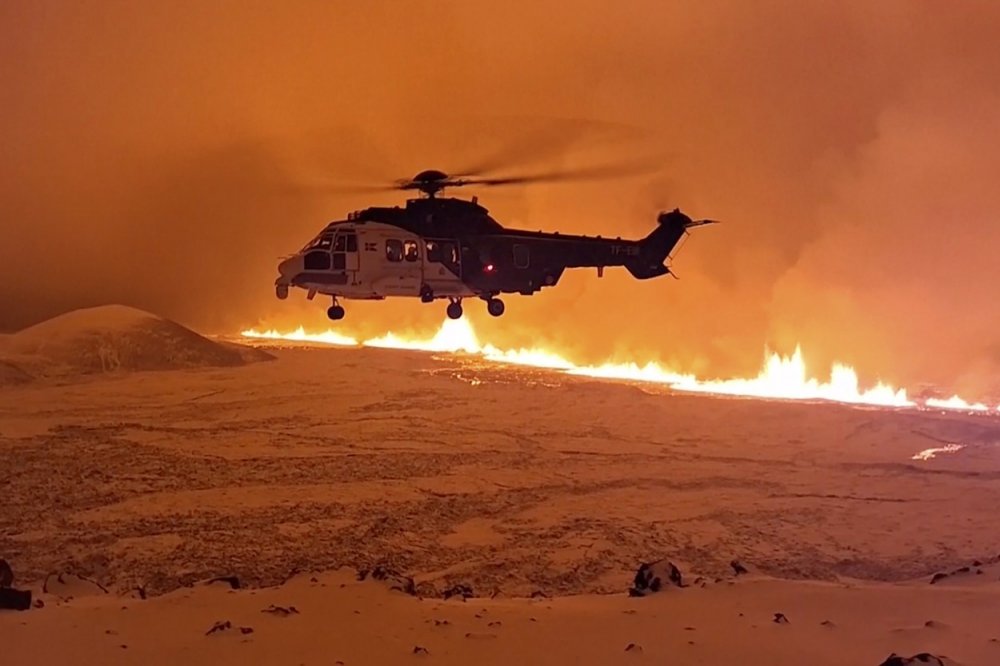 Sopečná erupce na Islandu