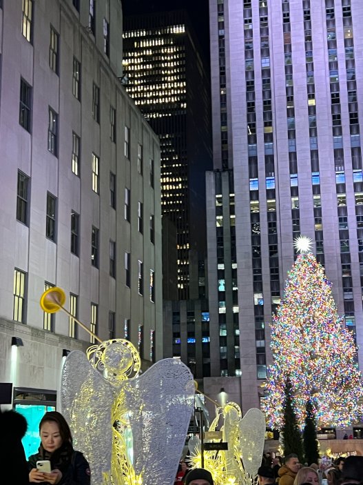 Vánoční výzdoba u Rockefeller Center