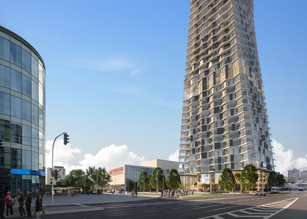 Brněnské studio navrhlo i mrakodrap do historického centra Ostravy. 