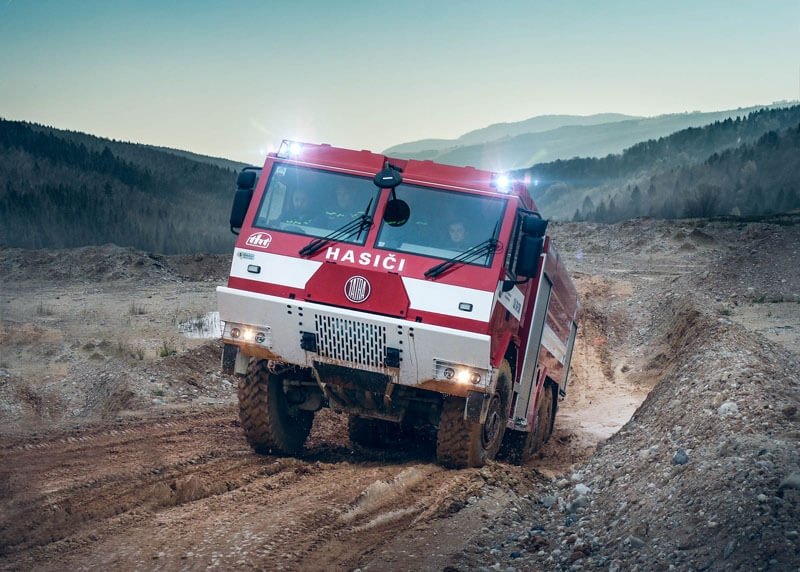 Příklad produkce kopřivnické Tatra Trucks