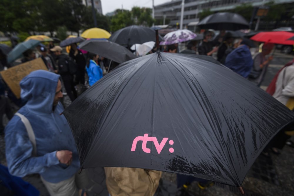 Protesty proti zákonu o veřejnoprávní televizi a rozhlasu v Bratislavě