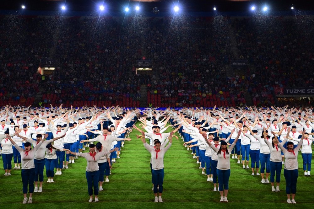 Sokolové představili první program hromadných skladeb v pražském Edenu