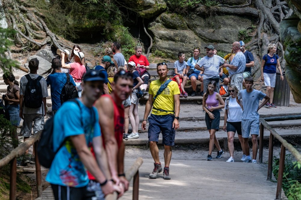 Adršpašské skály jsou ve vedrech lákadlem