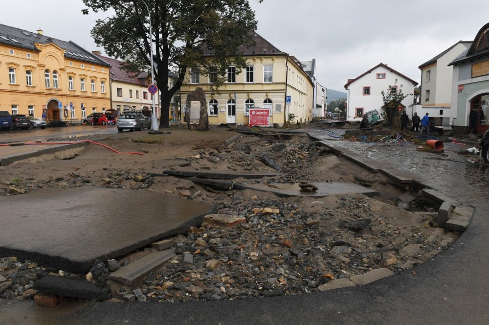 Jeseník se vzpamatovává z povodní