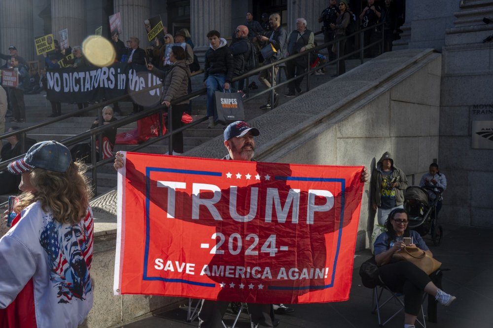 Příznivci Donalda Trumpa na Manhattanu