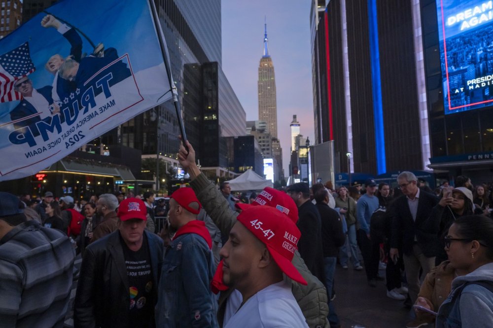 Příznivci Donalda Trumpa na Manhattanu