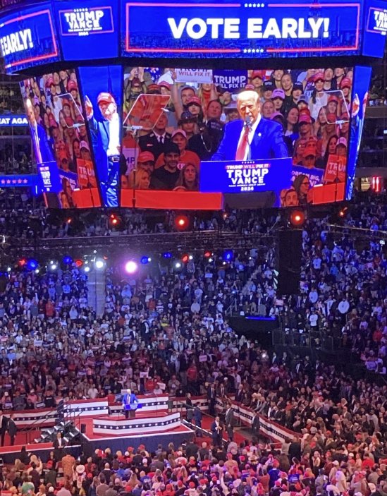 Donald Trump vystoupil v Madison Square Garden