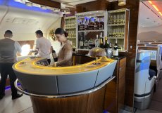 Bar na palubě A380