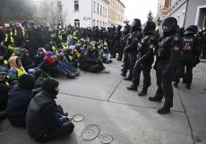 Protesty proti AfD v Německu