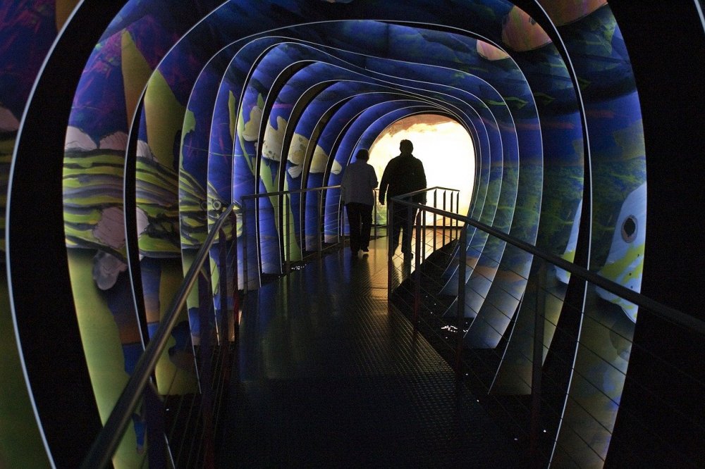 Muzeum šperkařského gigantu Swarovski v alpském Wattens.