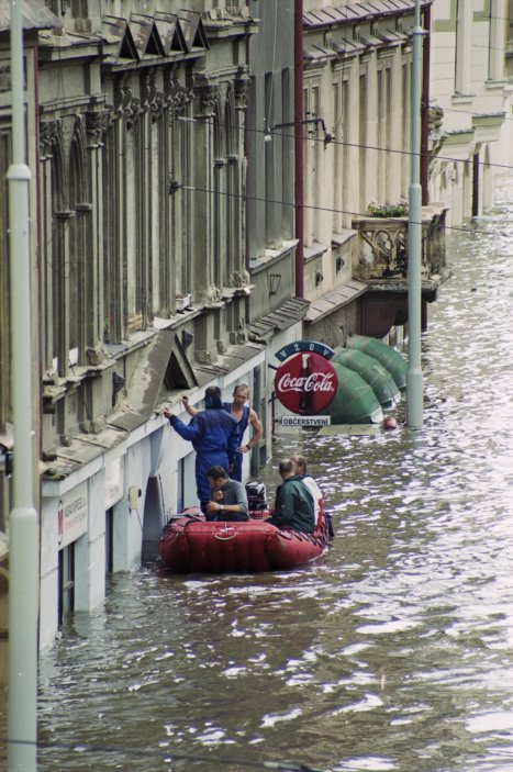 Pražský Karlín 13. srpna 2002