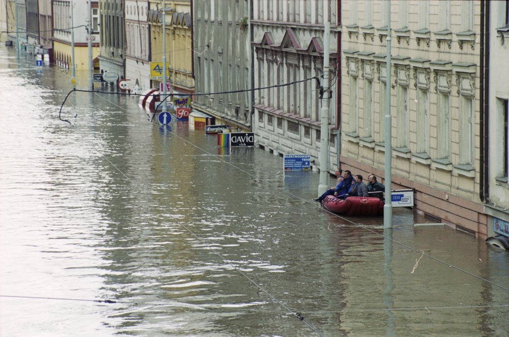 Pražský Karlín 13. srpna 2002