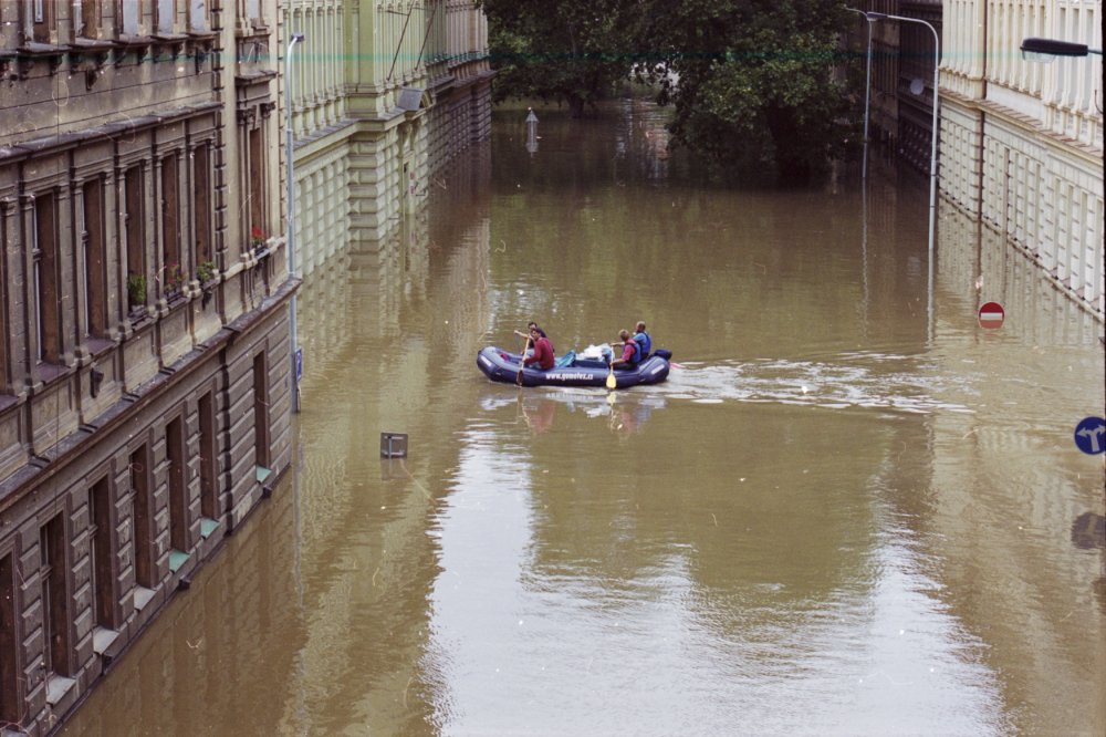 Pražský Karlín 13. srpna 2002