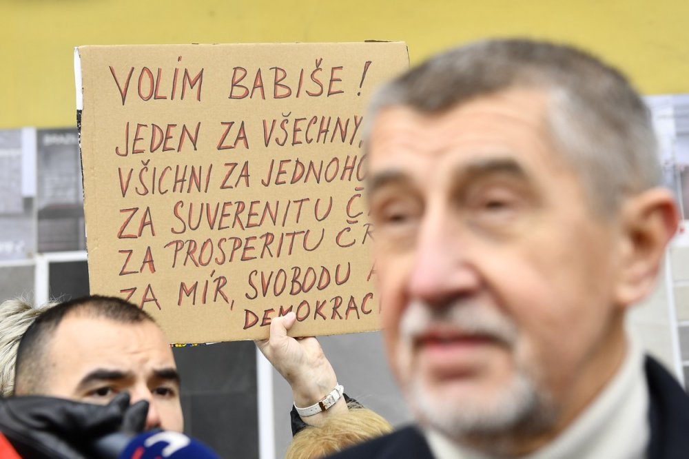 Předseda ANO a prezidentský kandidát Andrej Babiš, 20. ledna 2023 v Liberci.