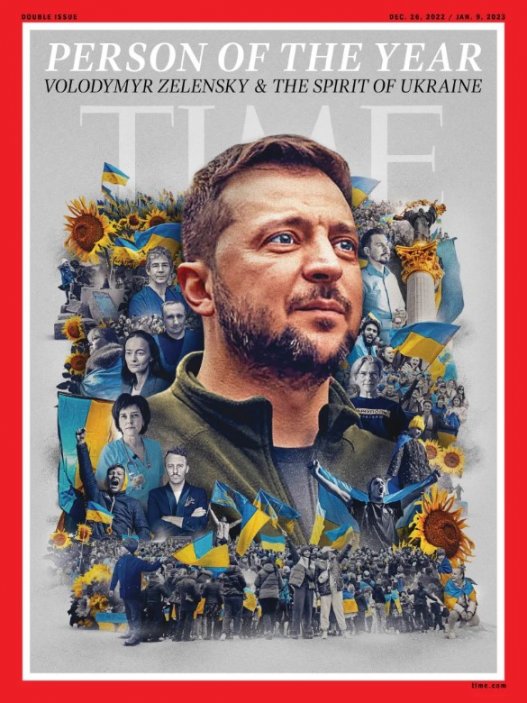 Osobností roku 2022 se stal podle tradiční ankety prestižního časopisu Time ukrajinský prezident Volodymyr Zelenskyj a ukrajinský lid.