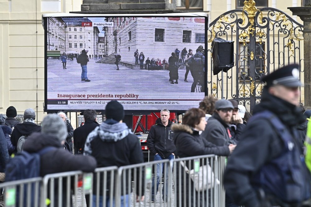 Příjezd nově zvoleného prezidenta Petra Pavla na svou inauguraci na Pražský hrad, 9. března 2023.