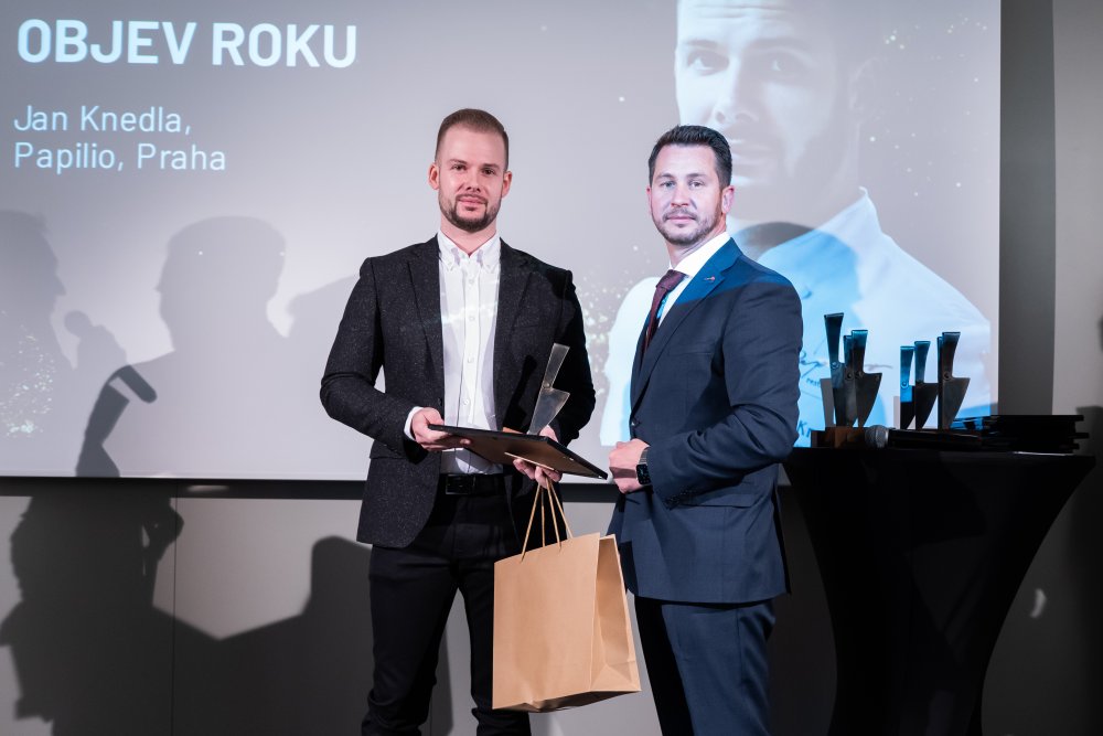 Kategorie Objev roku a její vítěz Jan Knedla z restaurantu Papilio